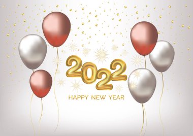 Mutlu yıllar 2022 sanat vektörü geçmişi 