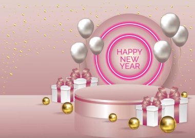 Noel podyumu sanat arka plan vektörü