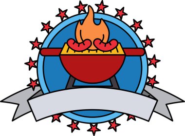 Barbekü ızgarasının logosu