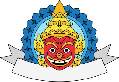 Tayland dev logosunun tek bir çizimi