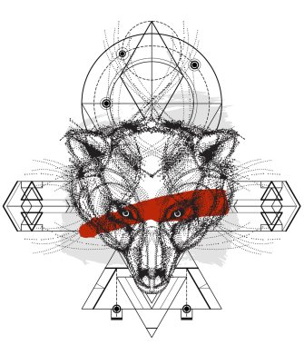 Ayı baş doodle önden görünümü