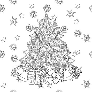 hediyelerle yılbaşı çam ağacı.