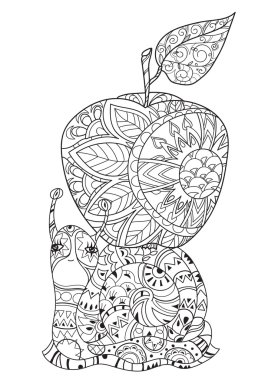 Zen sanat stilize salyangoz