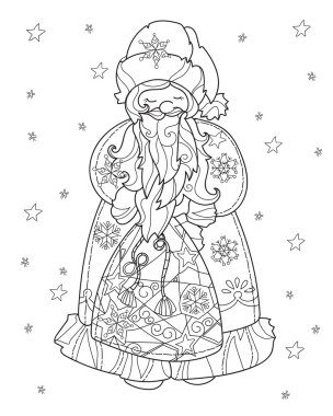 Vektör sevimli Noel masal şehir doodle.