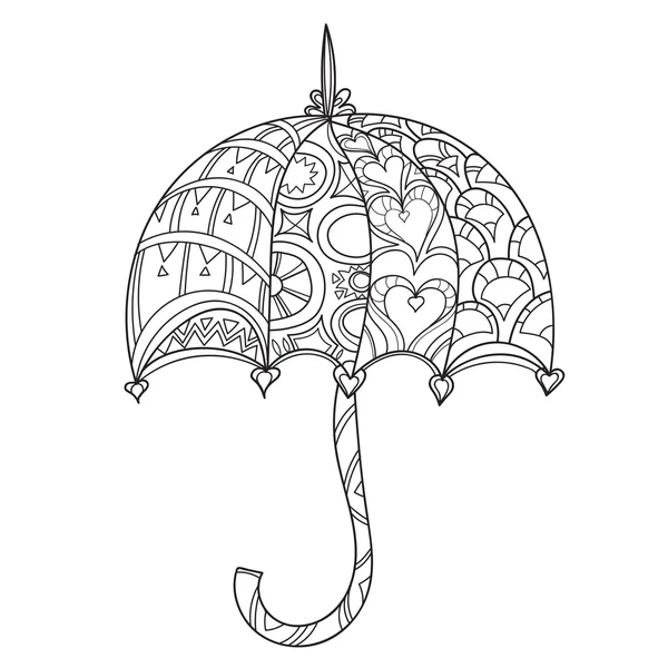 Hand drawn doodle outline umbrella — Stock Vector