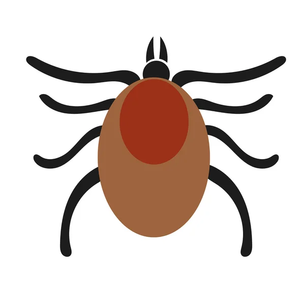 Forest encephalitis  tick — Stock Vector