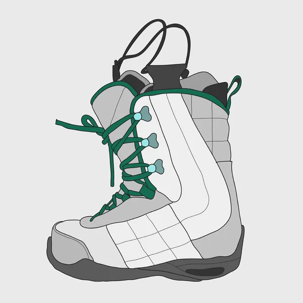 Snowboard boot — Stock vektor