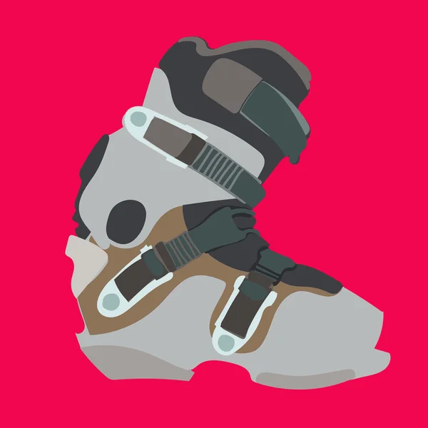 Snowboard boot. — Stock vektor