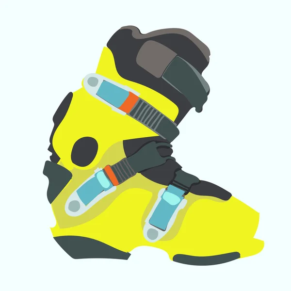 Snowboard boot. — Stockvector