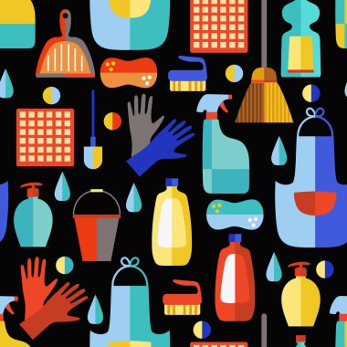 Temizlik ürünleri seamless modeli.