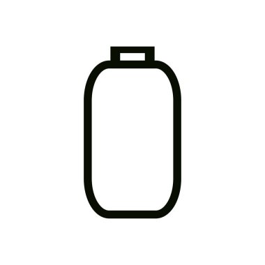 Beyaz arkaplanda düz logo simgesi ve sembol.