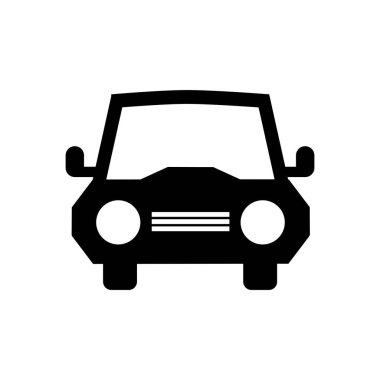 Beyaz arkaplanda düz logo simgesi ve sembol.