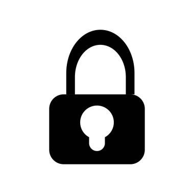 Beyaz arkaplanda düz logo simgesi ve sembol.