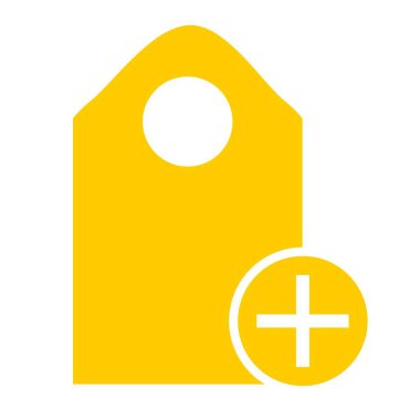 Beyaz arkaplanda düz logo simgesi ve sembol.