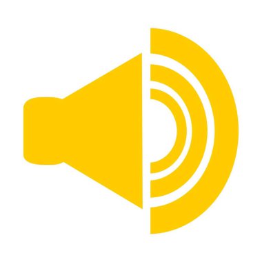 Beyaz arkaplanda düz logo simgesi ve sembol.