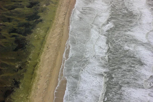 Top view on the North sea beach — Stock Photo, Image