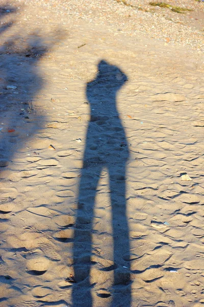 siluet kum üzerinde