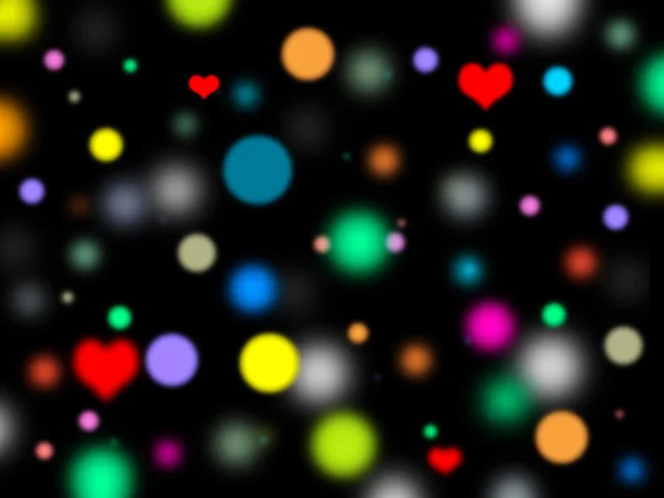 siyah arka plan üzerinde renkli ışıklar