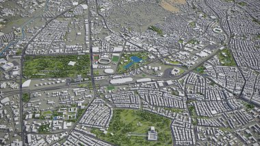Ankara - 3D şehir modeli hava görüntüleme