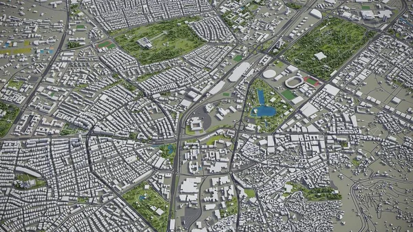 Ankara - 3D şehir modeli hava görüntüleme