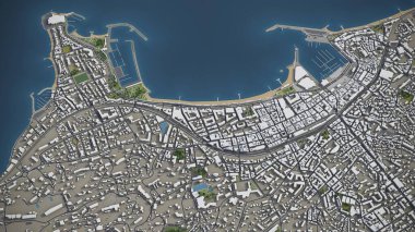 Cannes - 3D şehir modeli hava görüntüleme