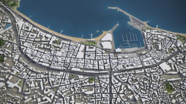 Cannes - 3D şehir modeli hava görüntüleme