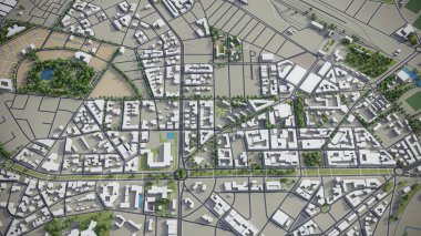 Fez - 3B şehir modeli hava görüntüleme