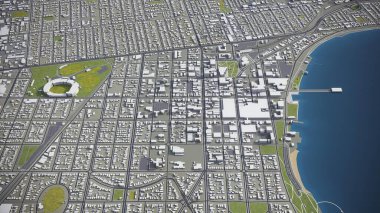 Geelong - 3D şehir modeli hava görüntüleme