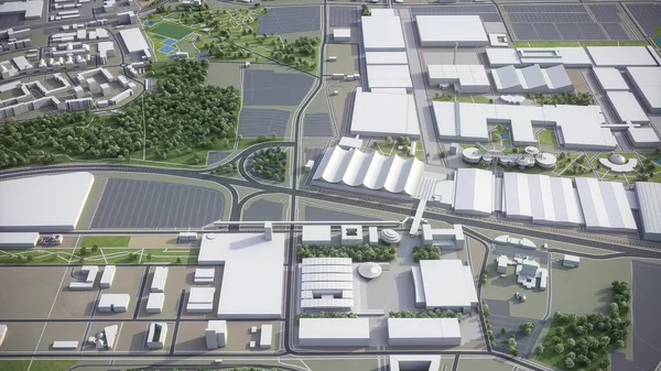 Hannover - 3D şehir modeli hava görüntüleme