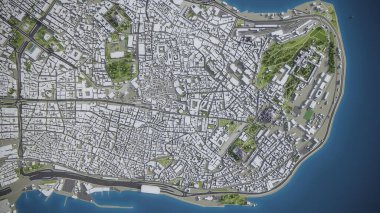 İstanbul - 3D şehir modeli hava görüntüleme