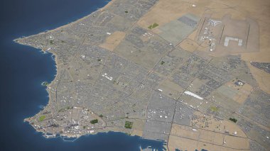 Kuveyt - 3D şehir modeli hava görüntüleme