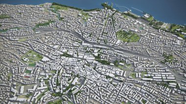 Lozan - 3D şehir modeli hava görüntüleme