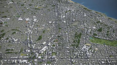 Lima - 3D şehir modeli hava görüntüleme