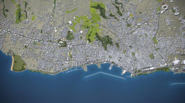 3B şehir modeli hava görüntüleme