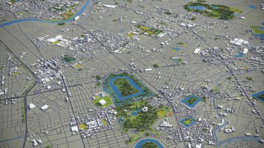 Sakai - 3D şehir modeli hava görüntüleme