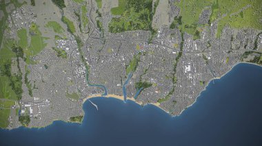 Santa Cruz - 3D şehir modeli hava görüntüleme