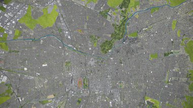 Santiago - 3D şehir modeli hava görüntüleme
