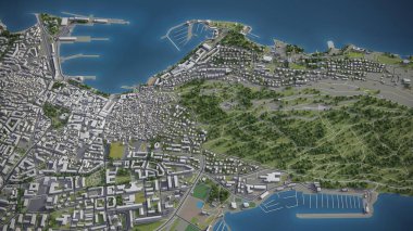 Böl - 3B şehir modeli hava görüntüleme