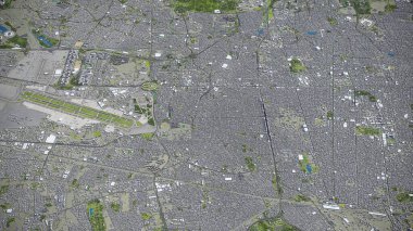 Tahran - 3D şehir modeli hava görüntüleme