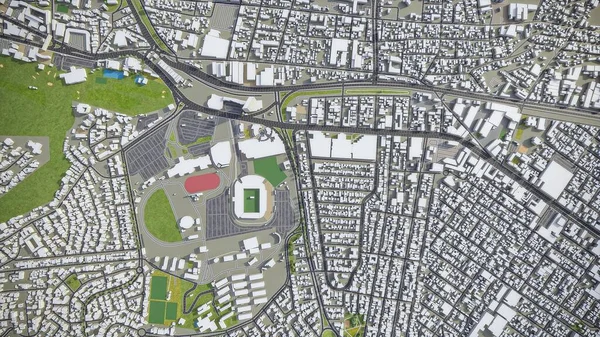 Tijuana - 3D şehir modeli hava görüntüleme
