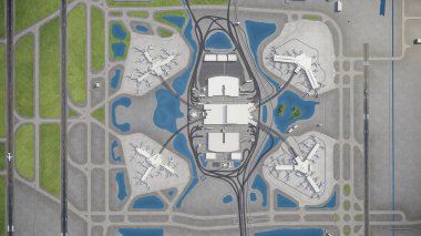 Orlando Havaalanı - 3D model hava görüntüleme