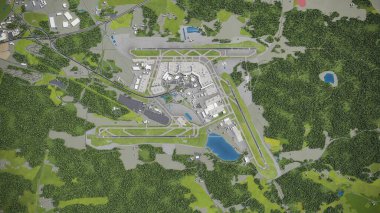 Stockholm Arlanda Havaalanı - 3D model hava görüntüleme