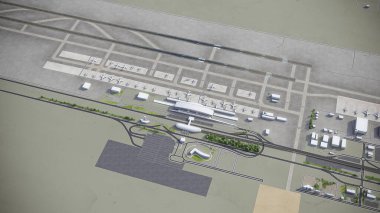Tahran İmam Humeyni Havalimanı - IKA - 3D model hava görüntüleme