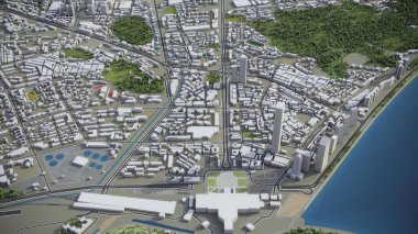 Zhuhai - 3D model hava görüntüleme