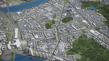 Zhuhai - 3D model hava görüntüleme