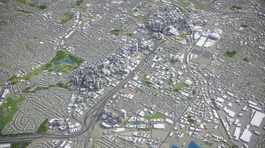 Altlanta - 3B model hava görüntüleme