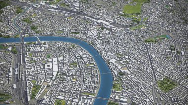 Basel - 3B model hava görüntüleme