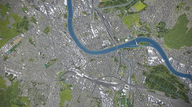 Basel - 3B model hava görüntüleme