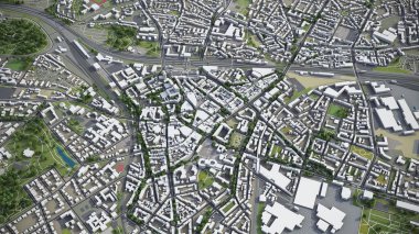Bochum - 3B model hava görüntüleme