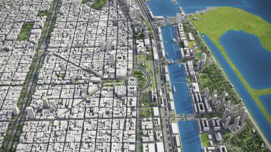 Buenos Aires - 3D model hava görüntüleme